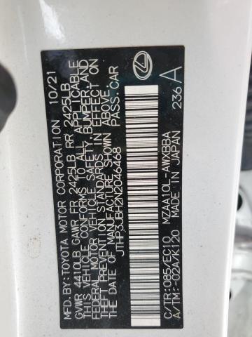2022 LEXUS UX 200 BAS JTHP3JBH2N2046468