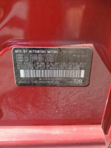 2020 MITSUBISHI MIRAGE ES - ML32A3HJ3LH006551