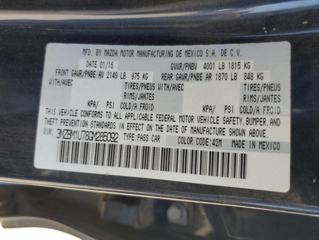 2016 MAZDA 3 SPORT 3MZBM1U78GM285092