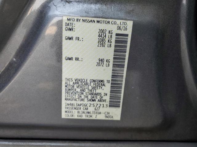 2016 NISSAN ALTIMA 3.5 1N4BL3AP1GC257213