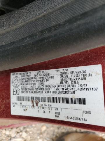 2013 FORD FIESTA SE - 3FADP4EJ4DM197107