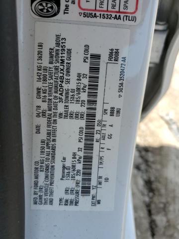 2018 FORD FIESTA SE - 3FADP4BJXJM119513