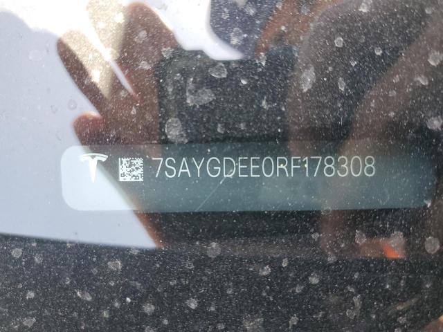 2024 TESLA MODEL Y 7SAYGDEE0RF178308
