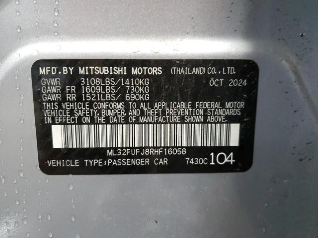 2024 MITSUBISHI MIRAGE G4 ML32FUFJ8RHF16058