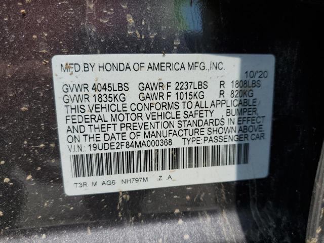 2021 ACURA ILX PREMIU 19UDE2F84MA000368