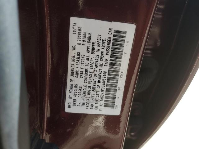2016 HONDA ACCORD LX 1HGCR2F33GA052440