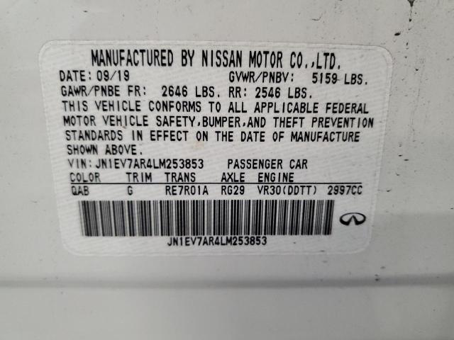 2020 INFINITI Q50 PURE - JN1EV7AR4LM253853