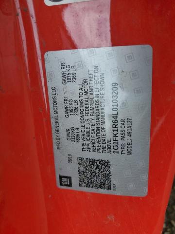 2020 CHEVROLET CAMARO ZL1 1G1FK1R64L0103209