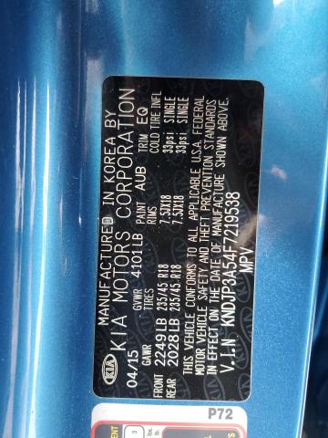 2015 KIA SOUL + - KNDJP3A54F7219538