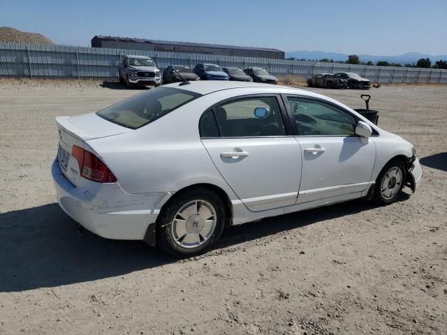 HONDA CIVIC HYBR 2008 white  hybrid engine JHMFA36288S029309 photo #4