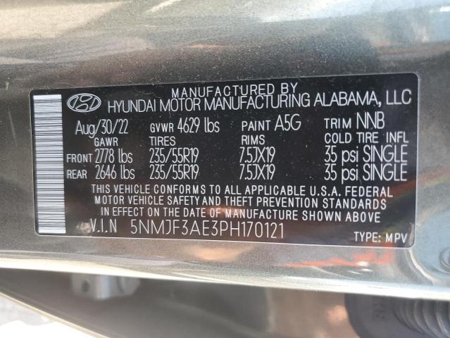 2023 HYUNDAI TUCSON SEL 5NMJF3AE3PH170121