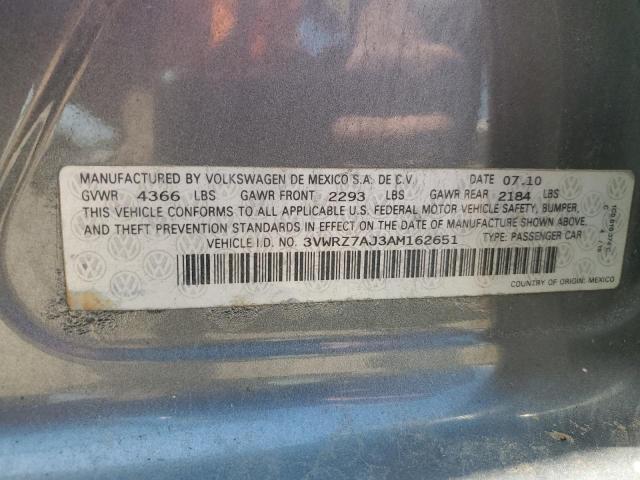 2010 VOLKSWAGEN JETTA SE - 3VWRZ7AJ3AM162651