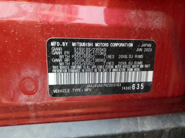 2024 MITSUBISHI OUTLANDER JA4J4VA87RZ003183