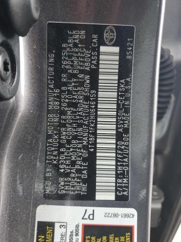 2017 TOYOTA CAMRY LE - 4T1BF1FK2HU646159