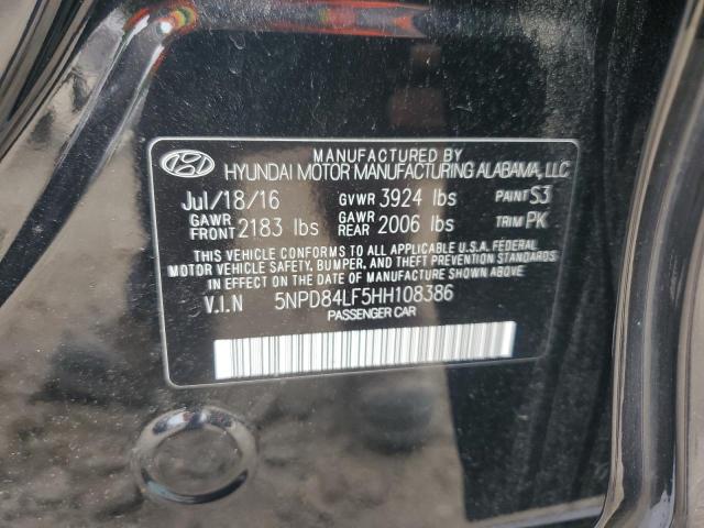 2017 HYUNDAI ELANTRA SE - 5NPD84LF5HH108386