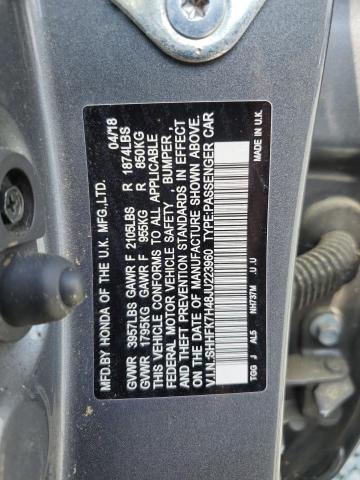 2018 HONDA CIVIC SPOR - SHHFK7H48JU223960