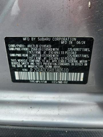 2024 SUBARU CROSSTREK JF2GUADC6R8380510