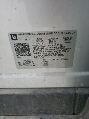 2019 CHEVROLET EQUINOX LT - 3GNAXJEV1KS600846