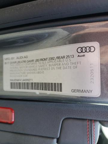 2018 AUDI A4 PREMIUM - WAUENAF41JA009211