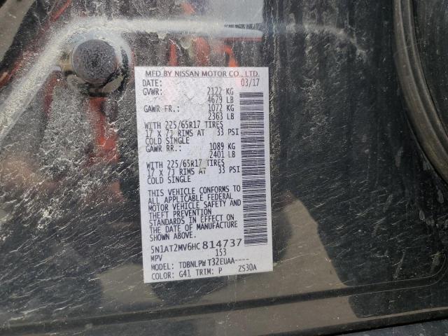 2017 NISSAN ROGUE SV - 5N1AT2MV6HC814737