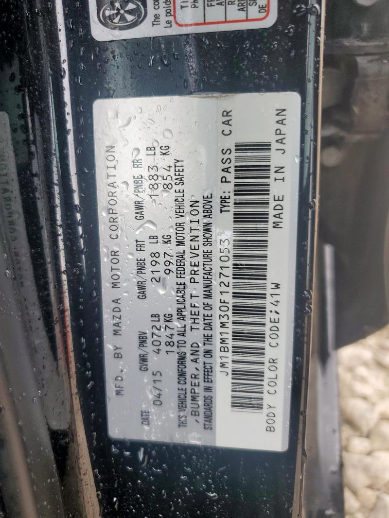 2015 MAZDA 3 GRAND TO JM1BM1M30F1271053