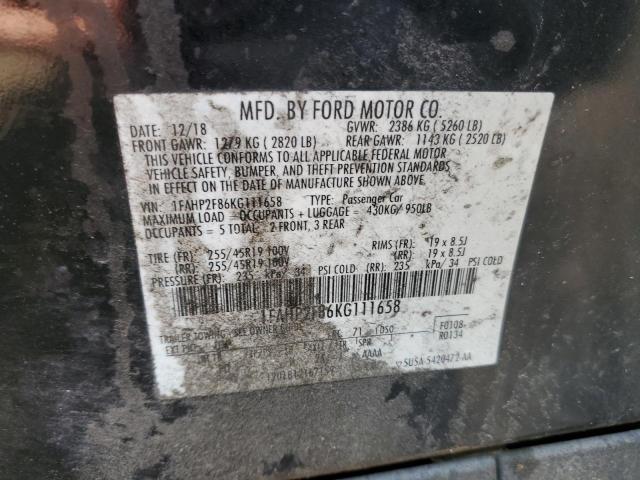 2019 FORD TAURUS LIM 1FAHP2F86KG111658