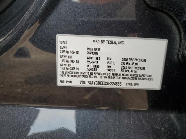 2025 TESLA MODEL Y 7SAYGDEEXSF224586