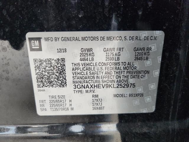2019 CHEVROLET EQUINOX LS - 3GNAXHEV9KL252975