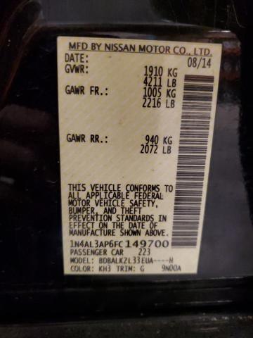 2015 NISSAN ALTIMA 2.5 - 1N4AL3AP6FC149700