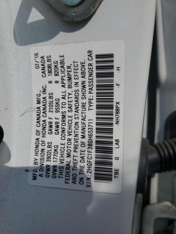 2016 HONDA CIVIC EX - 2HGFC1F38GH653711
