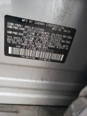2019 SUBARU FORESTER T JF2SKAWC2KH540529