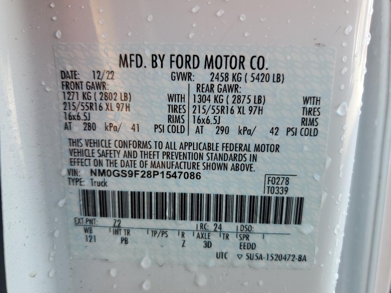 FORD TRANSIT CONNECT XLT