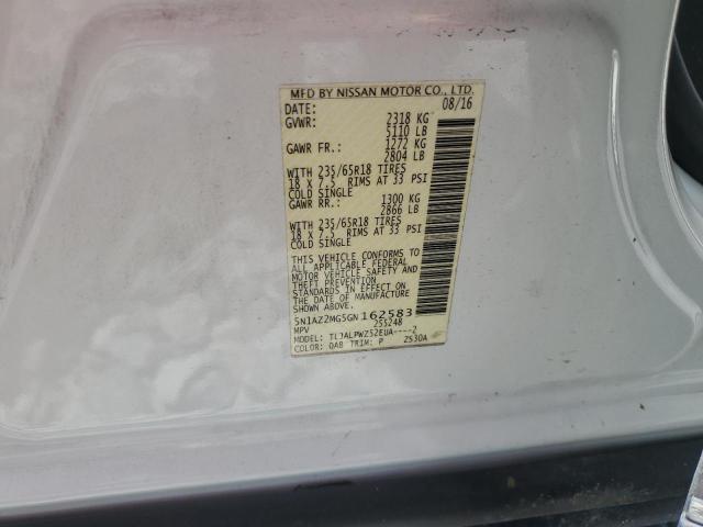 2016 NISSAN MURANO S 5N1AZ2MG5GN162583