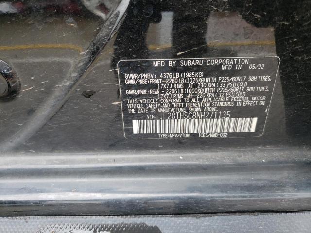 2022 SUBARU CROSSTREK - JF2GTHSC8NH271135