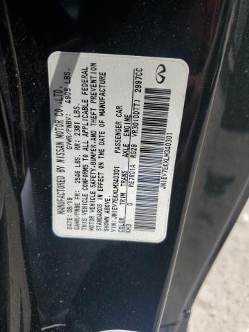 2020 INFINITI Q60 PURE JN1EV7EKXLM340301