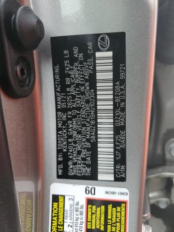 2021 LEXUS ES 350 F-S 58AGZ1B19MU102304