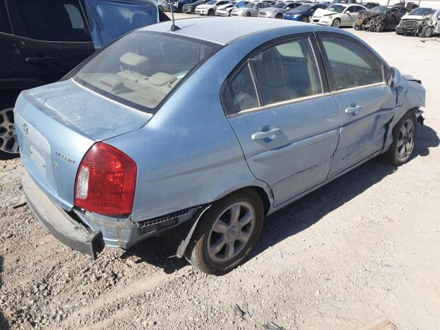 HYUNDAI ACCENT GLS 2006 blue sedan 4d gas KMHCN46C46U007974 photo #4