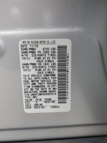 2019 NISSAN ROGUE S - JN8AT2MV8KW387513