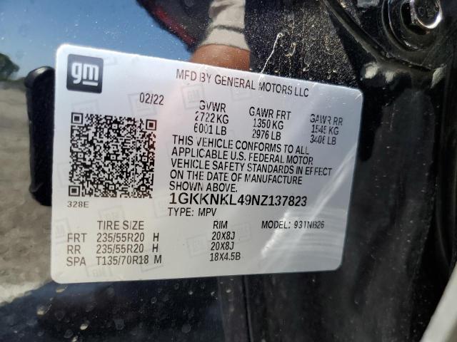 2022 GMC ACADIA SLE 1GKKNKL49NZ137823