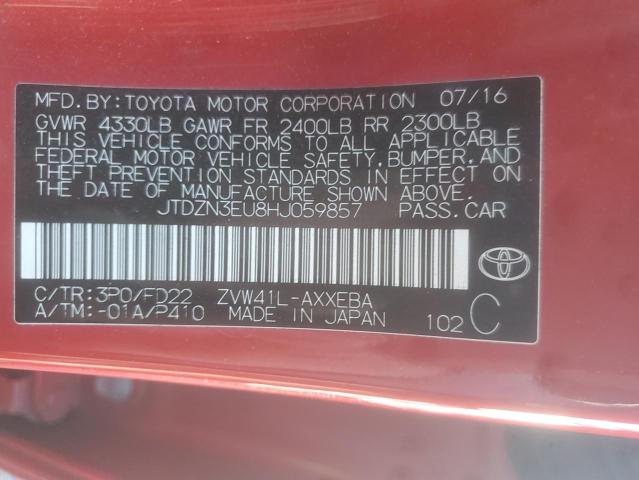 2017 TOYOTA PRIUS V JTDZN3EU8HJ059857