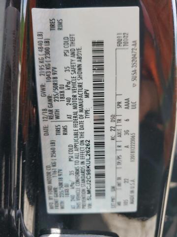 2019 LINCOLN MKC SELECT 5LMCJ2C98KUL26262