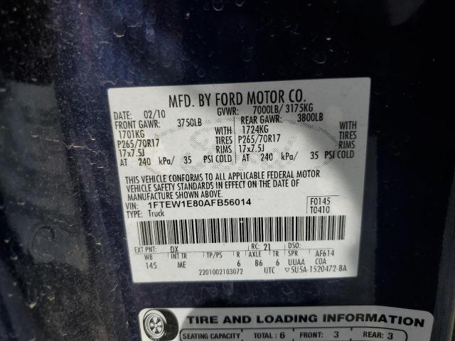 2010 FORD F150 SUPER - 1FTEW1E80AFB56014