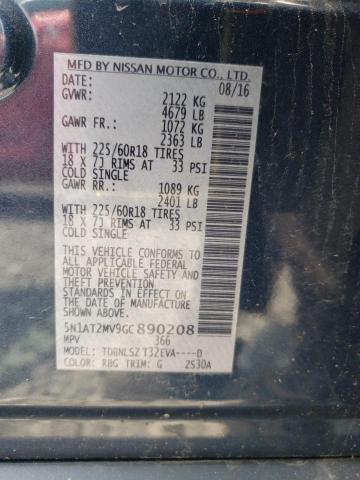 2016 NISSAN ROGUE S 5N1AT2MV9GC890208