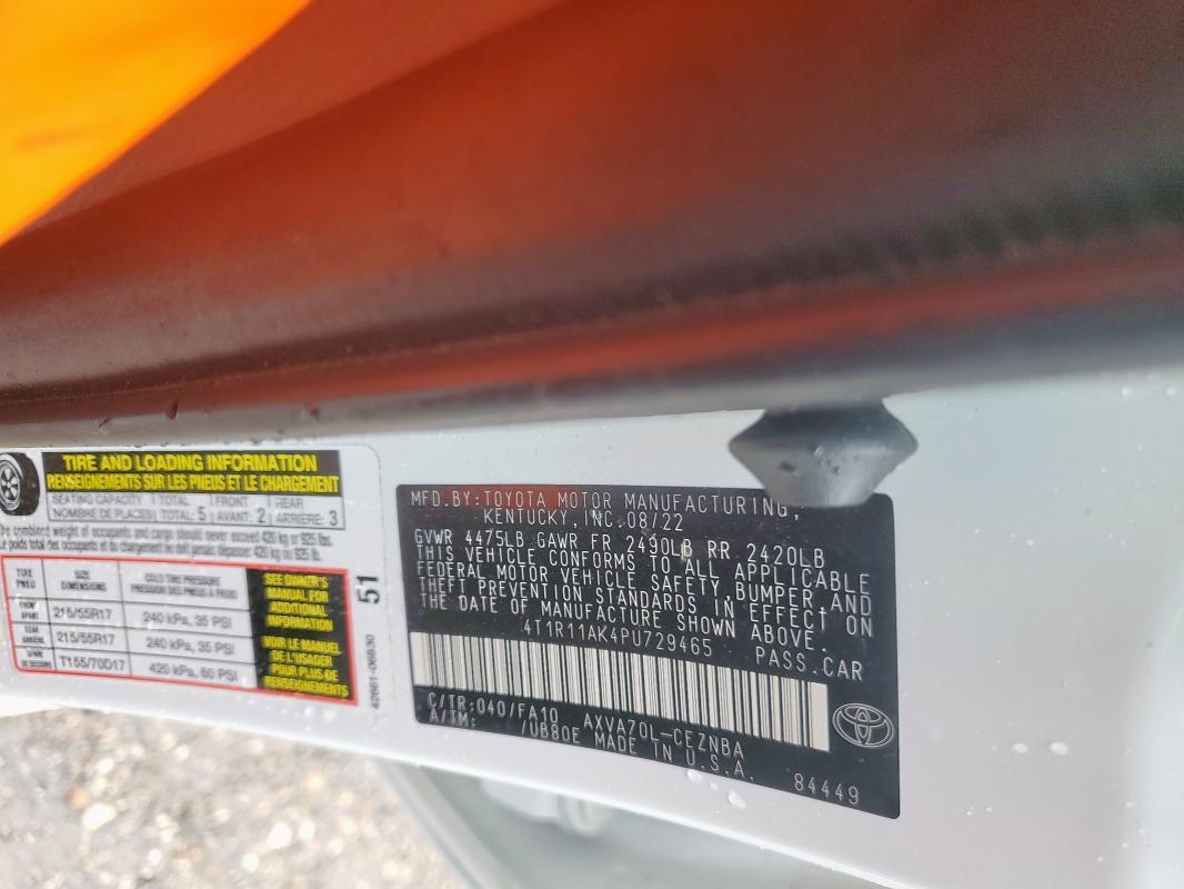 2023 TOYOTA CAMRY LE - 4T1R11AK4PU729465