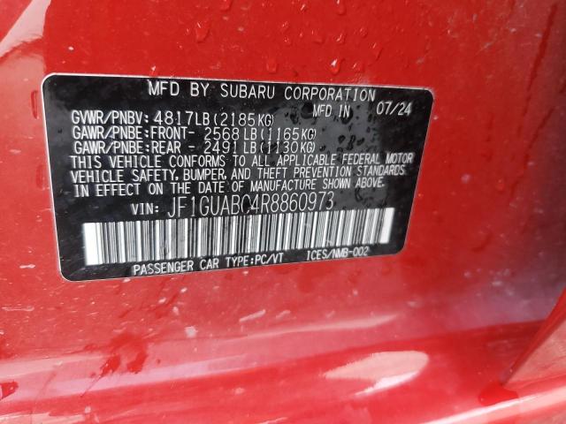 2024 SUBARU IMPREZA JF1GUABC4R8860973