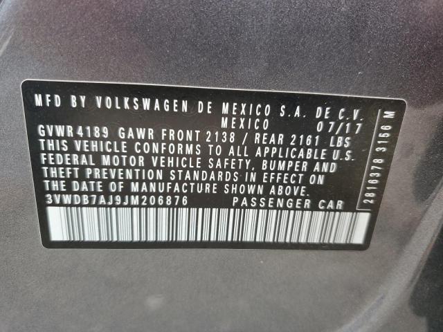 2018 VOLKSWAGEN JETTA SE - 3VWDB7AJ9JM206876