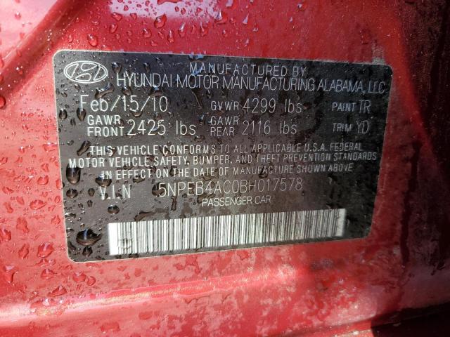 2011 HYUNDAI SONATA GLS - 5NPEB4AC0BH017578