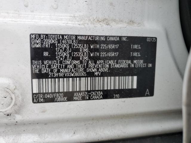 2025 TOYOTA RAV4 LE 2T3H1RFVXSW380065