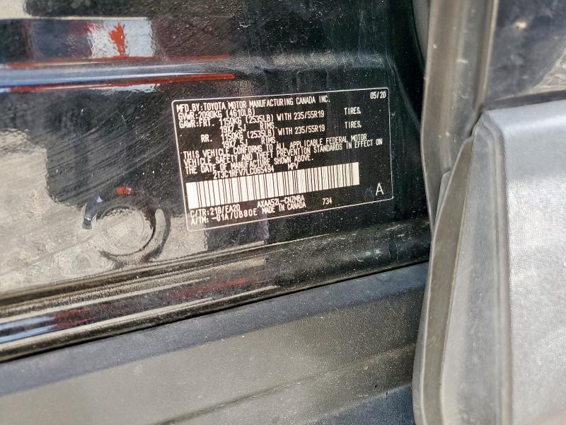 2020 TOYOTA RAV4 XLE P 2T3C1RFV7LC065494