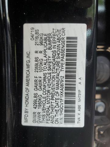 2019 HONDA ACCORD LX - 1HGCV1F1XKA087912